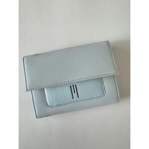 Missoni Wallet Mare Light Blue Microfiber Snap Coin Pocket Paste Beach